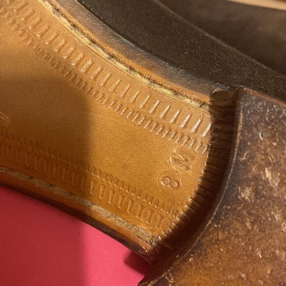 Gravati Per Neiman Marcus Hand Made in Italy All Leather 8 M Suede body - Picture 6 of 8